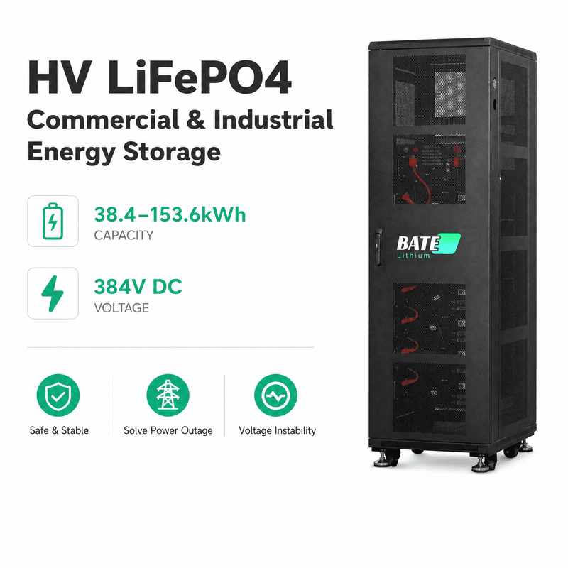ESS Comercial en Gabinete 76,8kWh