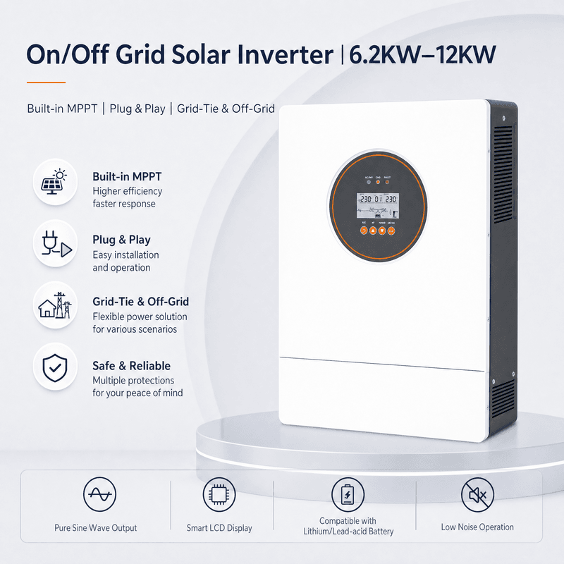 Inversor Solar Híbrido On/Off-Grid ES 6~12kW - 1