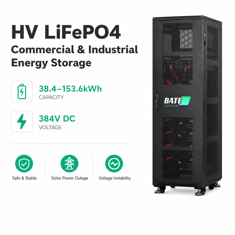 ESS Comercial en Gabinete 76,8kWh